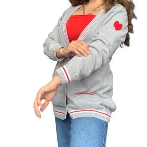 Ellen DeGeneres LOVE Sweater Boxer Heart Paw dog  Small